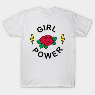 Girl Power Rose Gift For Girls T-Shirt